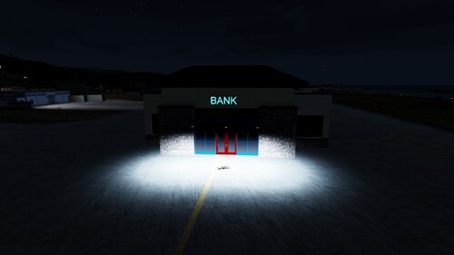 Bank bei nacht