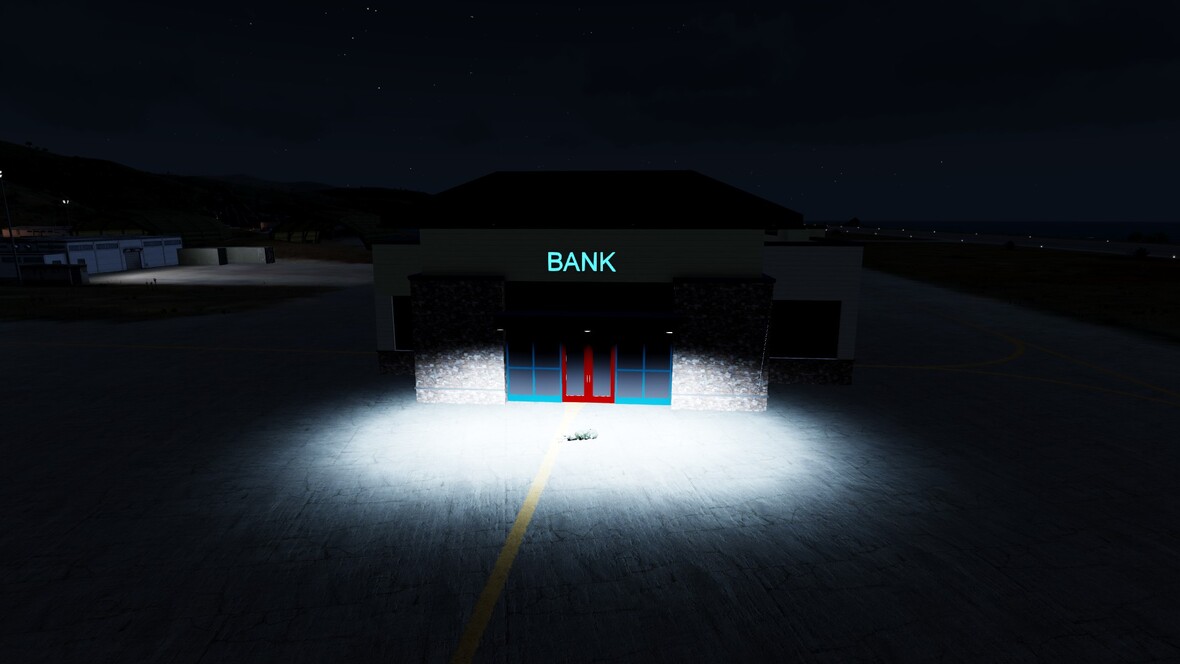 Bank bei nacht
