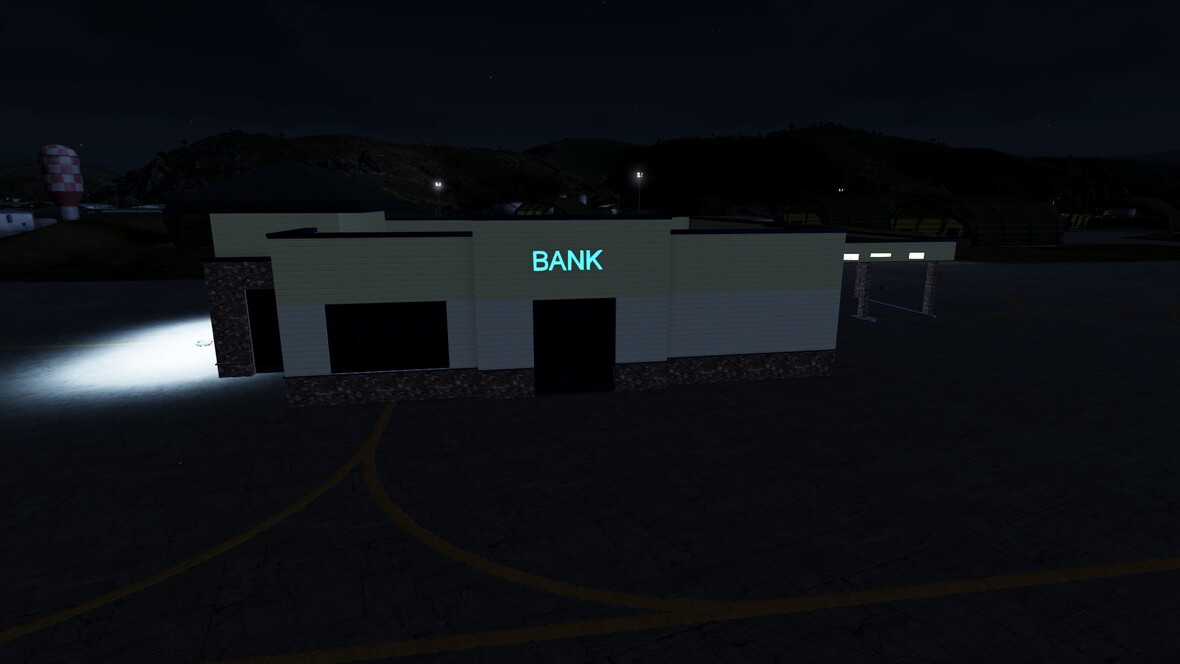 Bank bei nacht