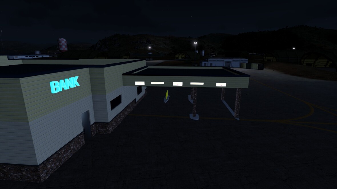 Bank bei nacht