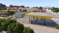Tanke Kavala Markt von Oben