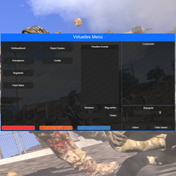 Arma 3 - Virtuelles Menü ( Z Inventar )