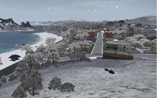 Altis: Kavala im Schnee