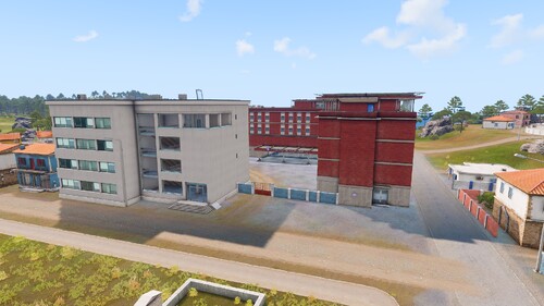 Krankenhaus, Polizei Außenposten, Polizei HQ u.s.w