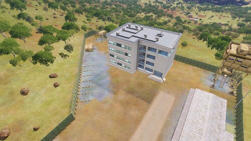 Krankenhaus, Polizei Außenposten, Polizei HQ u.s.w