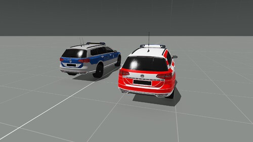 VW Passat Polizei + Notarzt