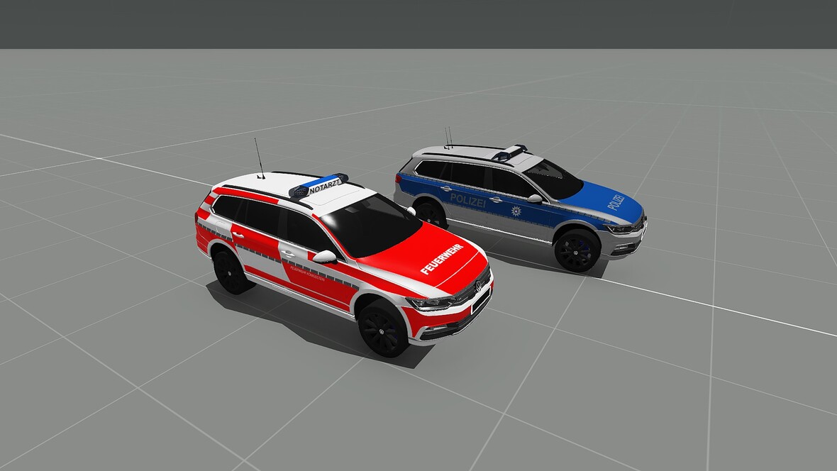 VW Passat Polizei + Notarzt