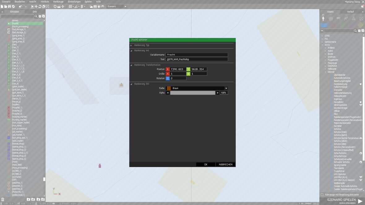 editor screen