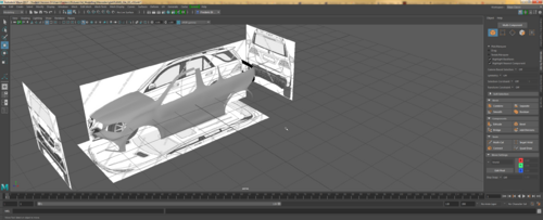 Mercedes Benz AMG GLE 63 3D Modelle Maya Screen