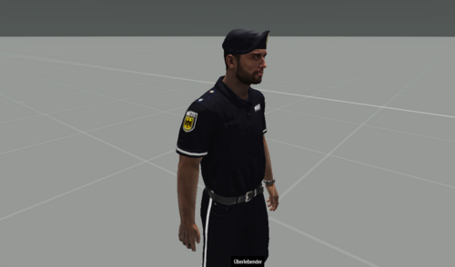 Polizeihemd Seitenansicht