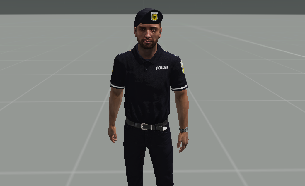 Polizeihemd Vorderansicht