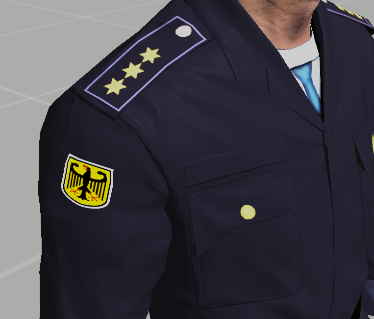 Dienstanzug PD Seitenansicht
