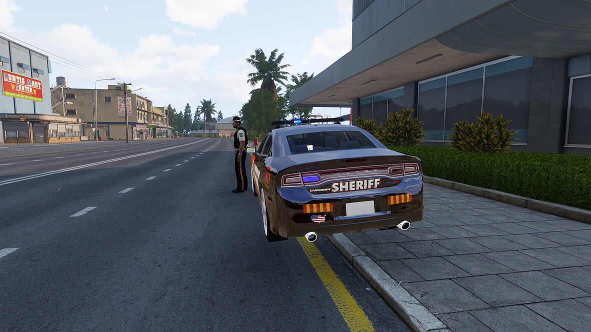 Sheriff mit Dodge Charger 2012