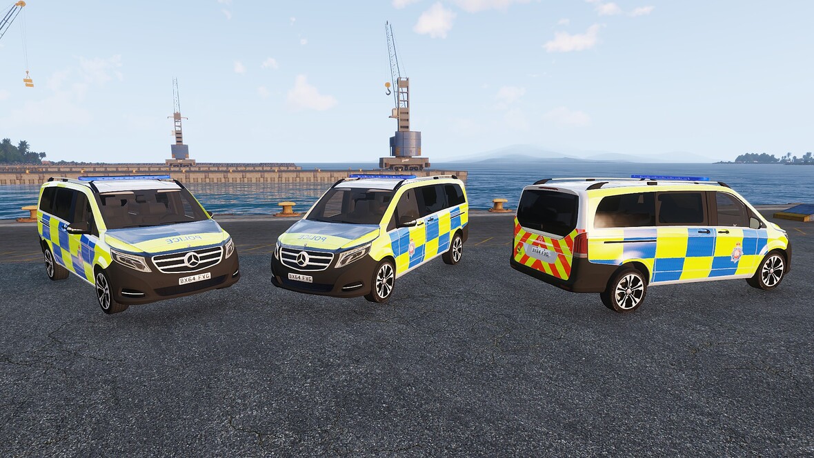Mercedes Benz V250 - British Police Transport + Dog Unit Transport