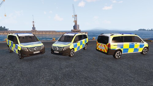 Mercedes Benz V250 - British Police Transport + Dog Unit Transport