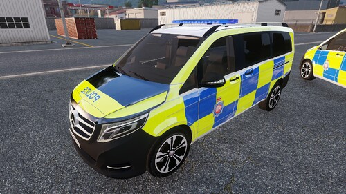 Mercedes Benz V250 - British Police Transport + Dog Unit Transport