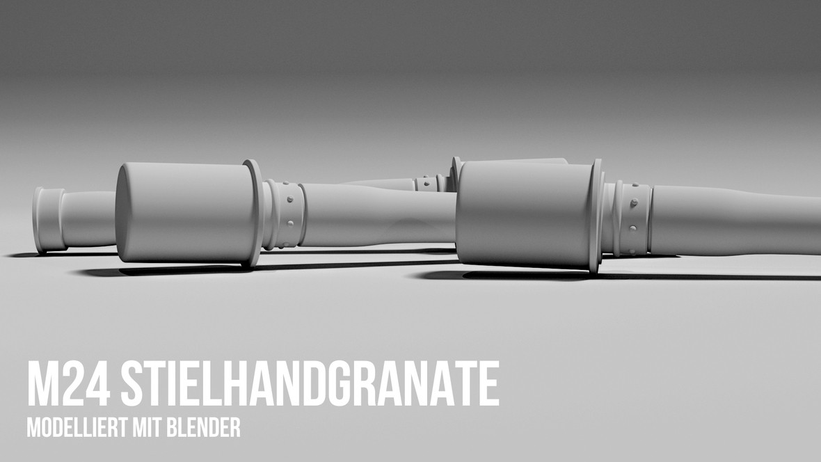 [3D MODELL] Stielhandgranate