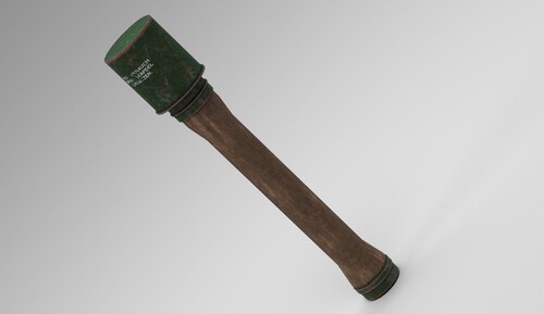 [3D MODELL] Stielhandgranate (Textur)