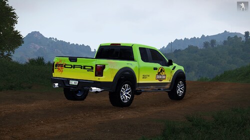 Ford Raptor - Jurassic Park Design (Rear)