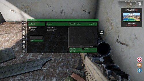 Neues Z Menü für Altis Life Evolution(In Arbeit)