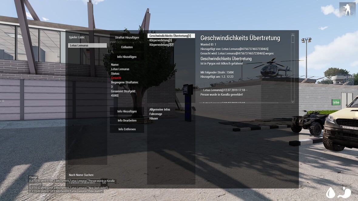 (WIP) Wanted Dialog/System Prototyp