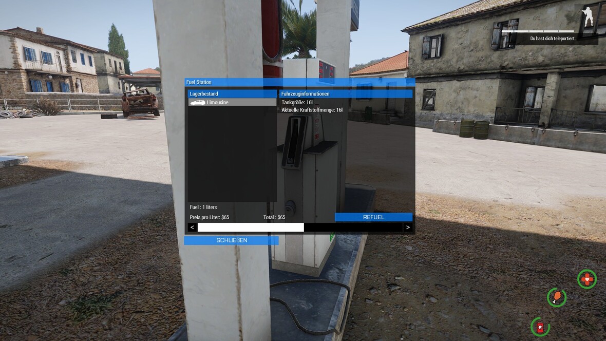 Fuel Station Dialog überarbeitet(Update folgt)