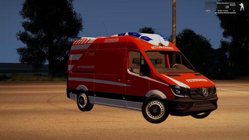 Krankenwagen der Berufsfeuerwehr Frankfurt
