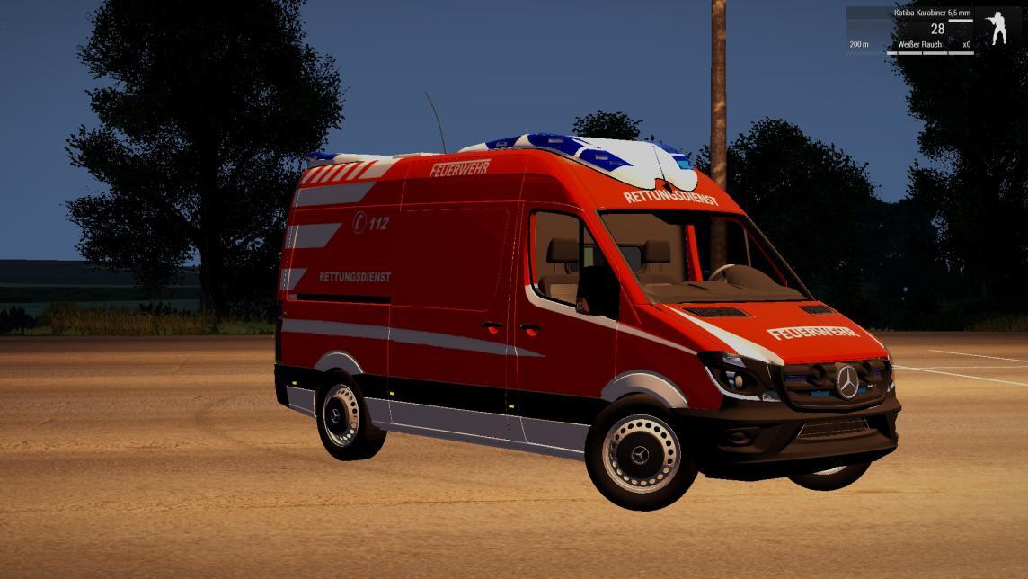 Krankenwagen der Berufsfeuerwehr Frankfurt