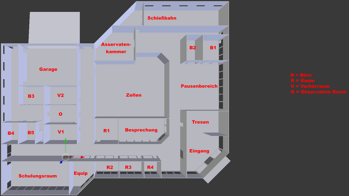 TFM-PD-V2 | Aufbau der Räume