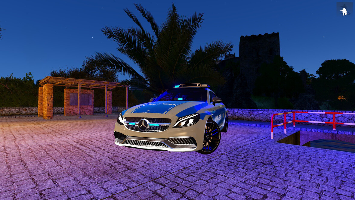 MERCEDES C63-S POLIZEI [FINISHED]