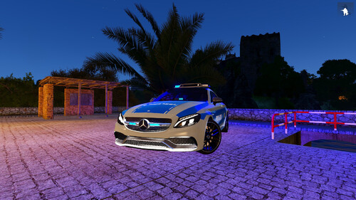 MERCEDES C63-S POLIZEI [FINISHED]