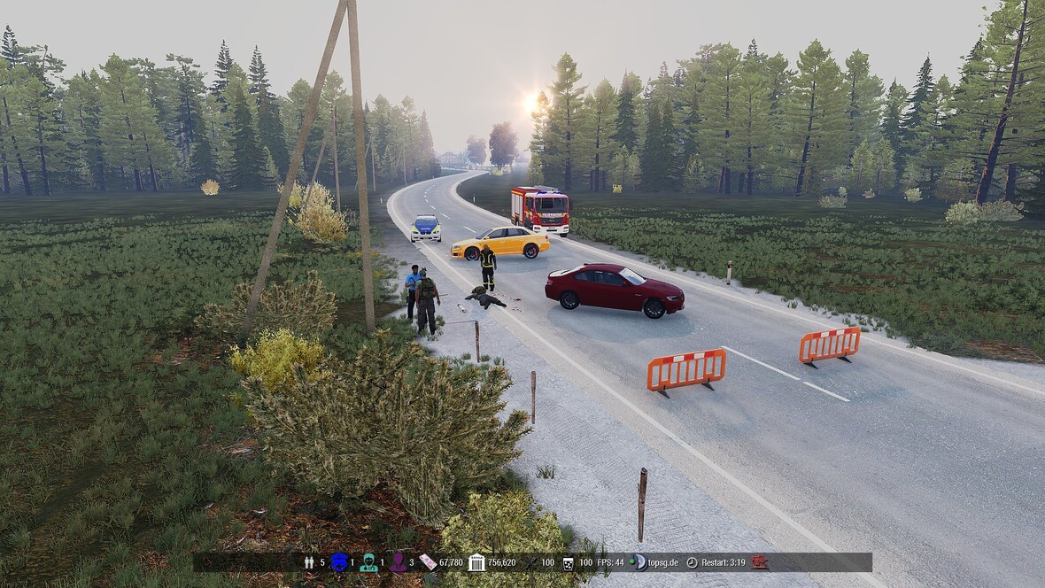 Unfall auf der B3