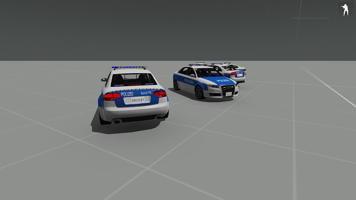 Audi RS4 Polizei Hinten