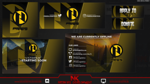 Pries Logistics Twitch Design