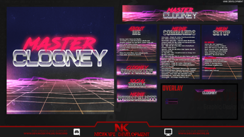 MasterClooney Avatar und Twitch Design