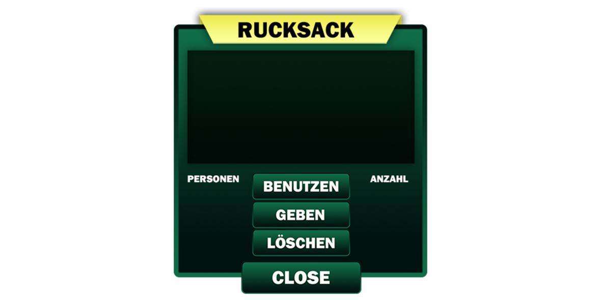 Inventar Menu für Rene Lerchberg