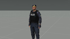 Deutscher Polizeipullover mit entsprechender Weste
