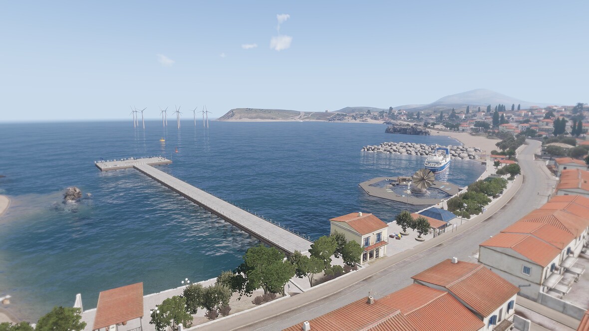 Baumwollpfluecker Altis Life Marktmeile, mit Pier und Schwimmbad
