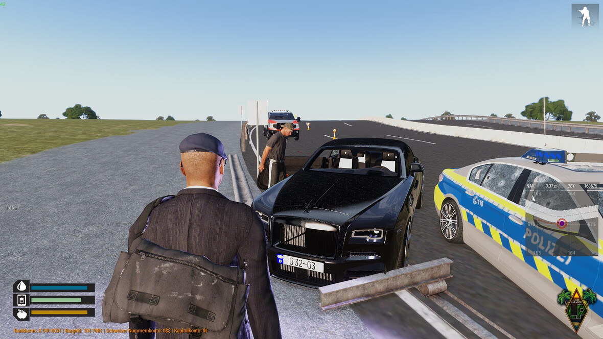 Unfall mit Vollsperrung der Autobahn...
