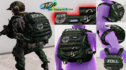 Zoll Rucksack: Im Auftrag von  Eisenschmiede Gaming Polizei
