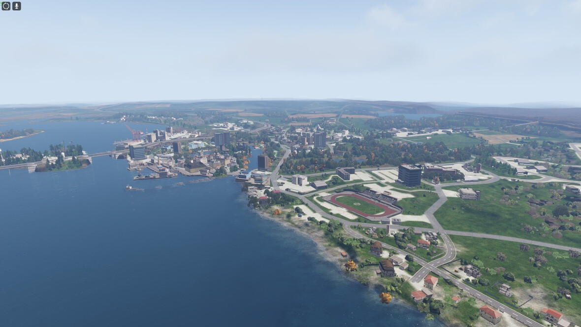 Übersicht Stralsund von oben