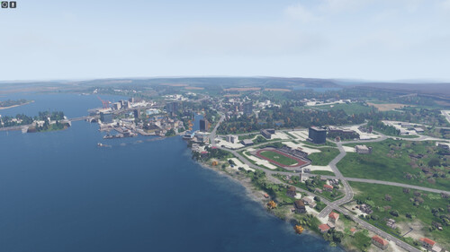 Übersicht Stralsund von oben