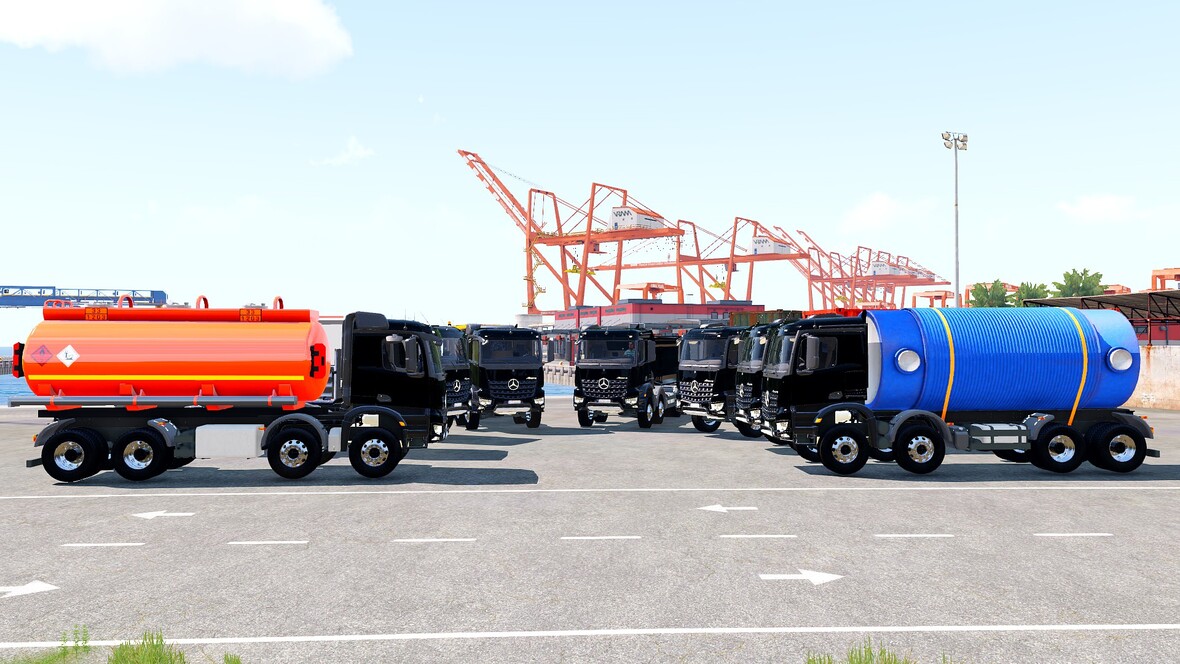 Mercedes Arocs 8x8 verschiedene Varianten