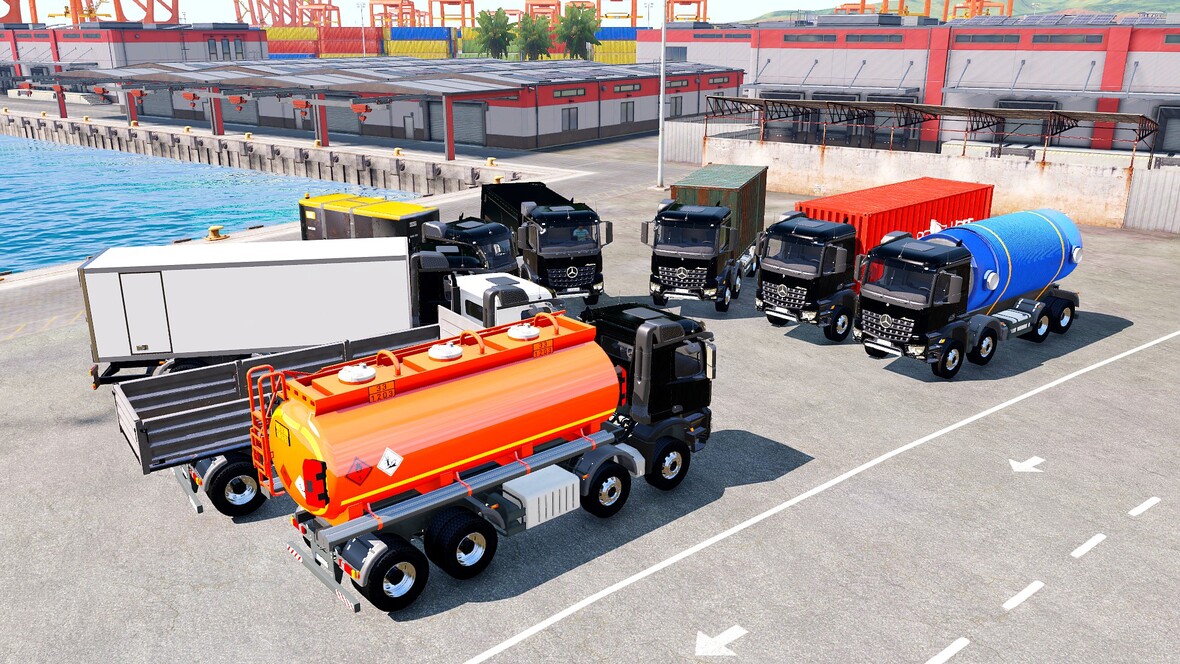 Mercedes Arocs 8x8 verschiedene Varianten