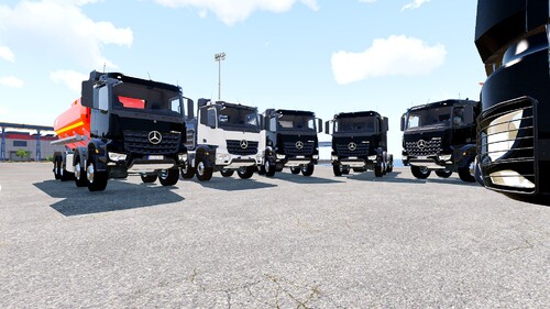 Mercedes Arocs 8x8 verschiedene Varianten